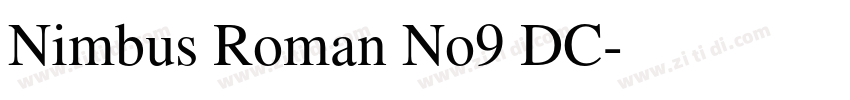 Nimbus Roman No9 DC字体转换